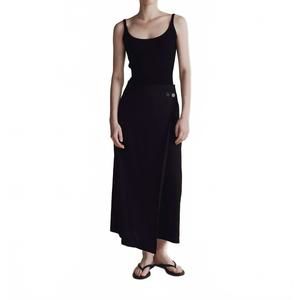 NEW MIJEONG PARK ribbed knit tank top in black